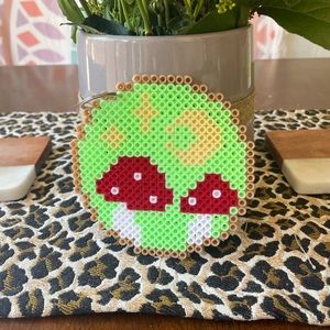 Hand made Perler Bead key chain